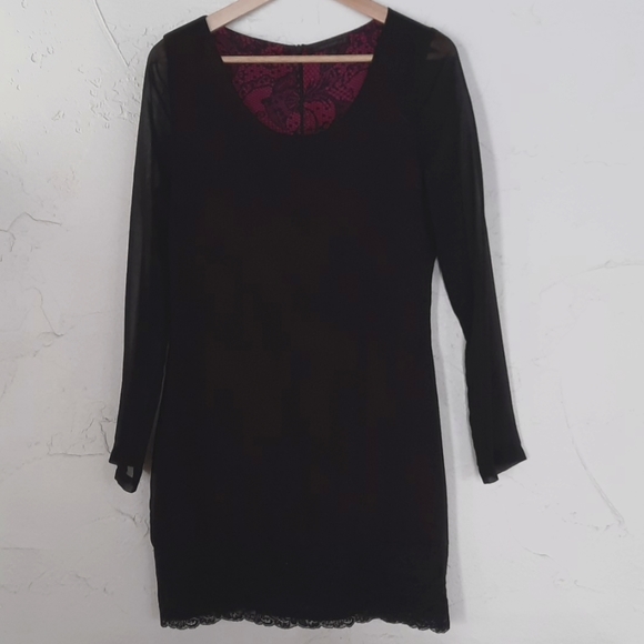 Lucca Couture Dresses & Skirts - LUCCA COUTURE Sheer Mini Dress Sz Med